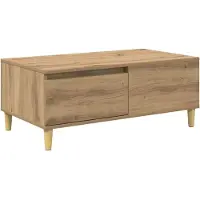vidaXL Couchtisch Artisan-Eiche 90 x 50 x 35 cm Holzwerkstoff