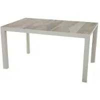 Siena Garden Silva Gartentisch 140x90cm Aluminium/Keramikfliese Sand|Hellgrau V28537