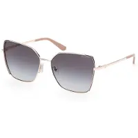 GUESS GU00192 Damen-Sonnenbrille Vollrand Butterfly Metall-Gestell, gold