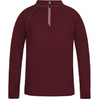 Normani Kinder Merino Langarm mit 1/4 Zipper Nyapari - 9545