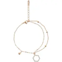Faina Women Chain Link Bracelet With Charms in Rose Gold | Gr.: onesize