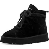 Tamaris Damen Winterboots Schwarz Rauleder Größe: 42