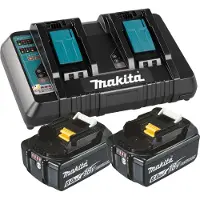 Makita 199484-8, Batterie- & Ladegerät-Set, Lithium-Ion (Li-Ion), 6 Ah, 18 V, , 2 Stück(e)