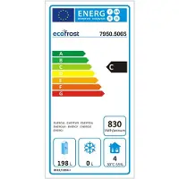 Ecofrost Gastro Edelstahl Kühltisch Kühltheke 2 Türen 900x700x876mm 240l 2x1/1GN +2/+8°C