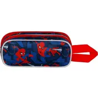 KARACTERMANIA Marvel Spiderman Stronger 3D Doppelfedermäppchen, Rot