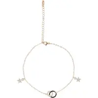 Faina Women Ankle Bracelet in Rose Gold White | Gr.: onesize