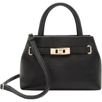 L.credi Handtasche Umhängetasche Renate Handle Bag Black schwarz