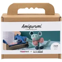 Creativ Company Hobby-Set Amigurumi, Maus, Mint, 1 Box