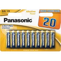 Panasonic - Alkaline-Batterie Aa Lr6, Bronze, Blisterpackung Mit 20 Stück