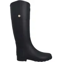 Hunter Elegante Reitstiefel Gummistiefel für Damen in Schwarz