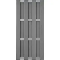 GROEN & JANSSEN Zaun Teilelement GroJa Merano vormontiert ohne Pfosten 84,30 x 180 cm grau