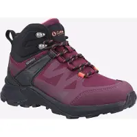 Cotswold Horton Maschen Damen Burgund Wanderstiefel
