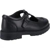 Hush puppies Fiona SNR Mädchenschuhe Aus Schwarzem Leder