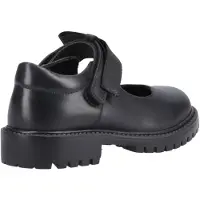 Hush puppies Astrid Schleifen Leder Mädchen schwarze Schuhe