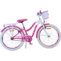 Volare Lovely Kinderfahrrad - Mädchen - 24 Zoll - Lila - Zwei Handbremsen
