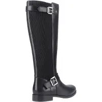 Hush puppies Daphne Leder Damenschuhe schwarze Stiefel