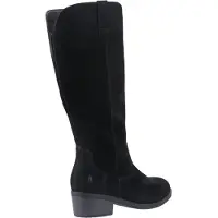 Hush puppies Isabella Damen Veloursleder Stiefel mit hohem Absatz in Schwarz