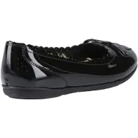 Hush puppies Lillie Ballerina Patent Mädchenschwarze Ballettschuhe Aus Leder
