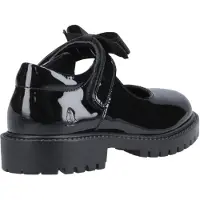 Hush puppies Astrid Schleife Leder Mädchenschuhe Schwarz