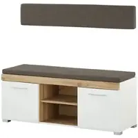 Möbel Kraft Garderobenbank ¦ weiß ¦ Maße (cm): B: 120 H: 50 T: 40.0