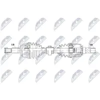 NTY NPW-RE-251 Antriebswelle Vorne Links für RENAULT Talisman Grandtour (KP) Talisman Limousine (L2M)