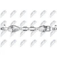 NTY NPW-NS-180 Antriebswelle Vorne Rechts für NISSAN JUKE (F15)