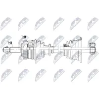 NTY NPW-RE-250 Antriebswelle Vorne Links für RENAULT Scénic I (JA0/1, FA0)