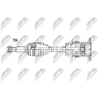 NTY NPW-TY-269 Antriebswelle Hinten Links Hinten Rechts für TOYOTA RAV 4 IV (ZSA4, ALA4) für LEXUS NX (ZGZ1, AGZ1, AYZ1)