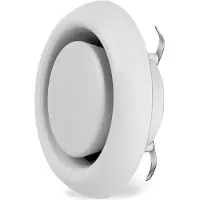 Helios Tellerventil KTVA 100, 0941 DN 100 mm, Kunststoff, für Abluft