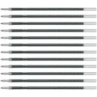 Pilot Kugelschreiber-Minen Super G, 12 Stück, Strichstärke 0,4 mm, schwarz