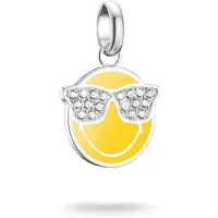 Thomas Sabo Smiley World Sunglasses Charm-Anhänger Connect Silber