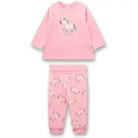 Sanetta Schlafanzug lang Pferde, rosa | beige, 80