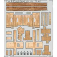 Eduard B-17F wooden floors & ammo boxes 1/48 for HKM