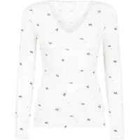 Hunkemoller Pyjamatop Pointelle Weiß