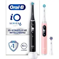 Oral-B iO 6 iO6 Doppelpack Elektrische Zahnbürste/Electric Toothbrush mit revolutionärer Magnet-Te 1 St Zahnbürste