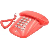 Brondi SOLE, DECT-Telefon, Kabelgebundenes Mobilteil, Rot