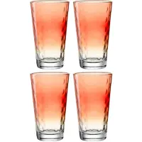Leonardo Longdrinkglas Optic Koralle 540ml (Set von 4 Stück)
