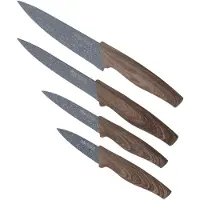 Resto Kitchenware Messer-Set "Aquila, Edelstahlmesser 4-teilig in Magnet-Geschenkbox" Kochmesser, Tranchiermesser, Universalmesser, Gemüsemesser