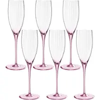 Leonardo Sektgläser Poesia Rosa 250ml (Set von 6 Stück)
