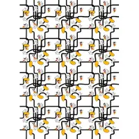 Komar Vliestapete "Digitaldruck Vlies - Mickey Mouse Foot Labyrinth - Größe 200 x 280 cm" bedruckt glatt Kinderzimmer