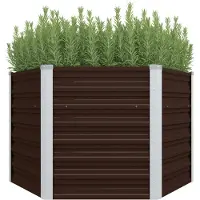 vidaXL 17-tlg. Garten-Essgruppe mit Kissen Braun Poly Rattan