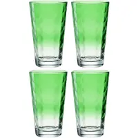 Leonardo Longdrinkglas Optic Hellgrün 540ml (Set von 4 Stück)