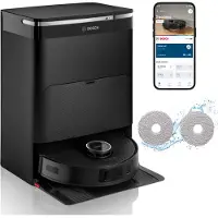 Bosch BCRDW3BAB Roboter-Staubsauger mit Wischfunktion, WLAN-Steuerung und Kartierung