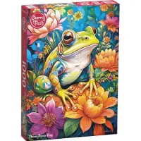 CherryPazzi Flower Power Frog Puzzle 1000 Teile