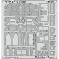 Eduard B-17G cockpit interior for Airfix