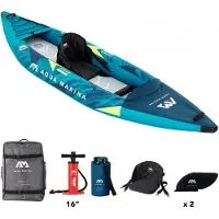 Aqua Marina STEAM 312 Kayak Set 1 Personen aufblasbar Kanu Boot Wildwasser Kajak