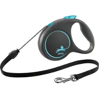 Flexi Black Design M 5 m Blau Seilleine