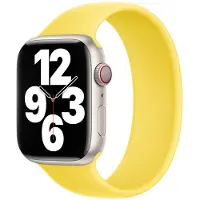 Apple Silikon Solo Loop für Watch | 44/45/46/49 mm - Größe 1 - Canary Yellow
