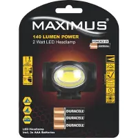 Maximus LED Headlamp M-HDL-001-DU 2W 140lm 3xAAA Powered by