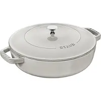 Staub Schmorpfanne Chistera, 28 Cm Rund Gusseisen Weisser Trüffel Weisser Trüffel